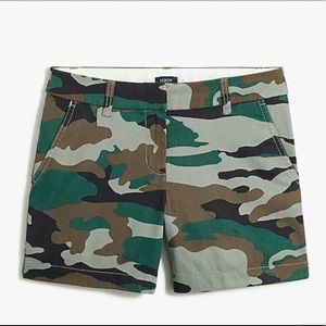 J. Crew Camo Chino Shorts